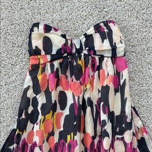 Allen B. by Allen Schwartz Multicolor Strapless Dress